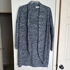 Faded Glory Gray Open-Front Cardigan Sweater